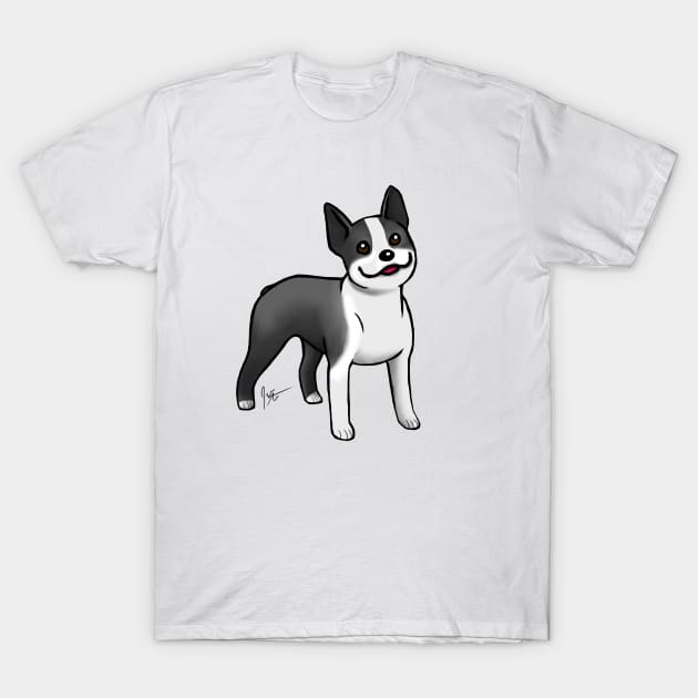 Dog - Boston Terrier - Black T-Shirt by Jen's Dogs Custom Gifts and Designs